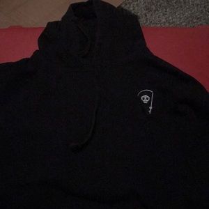 M Embroidered Grim Reaper Hoodie
